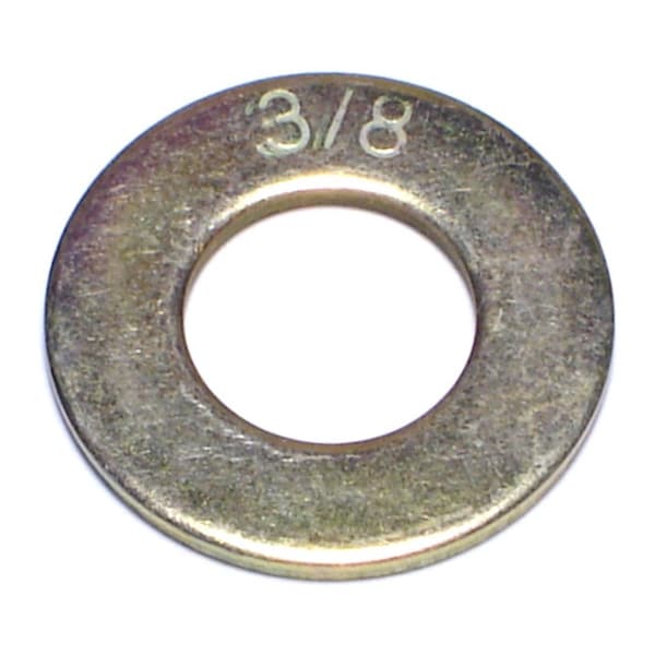 Midwest Fastener Flat Washer, For Screw Size 3/8" , Steel Zinc Yellow Finish, 30 PK 63083 - main